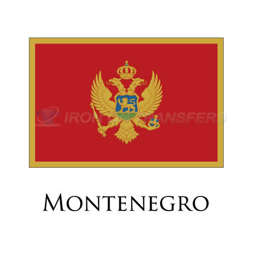 Montenegro flag Iron-on Stickers (Heat Transfers)NO.1934